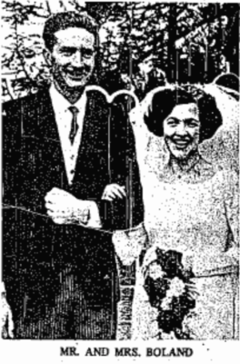 Rita Naughton & Jim Boland Wedding 1970