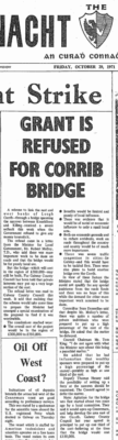 Grant is refused for Corrib Bridge 1971