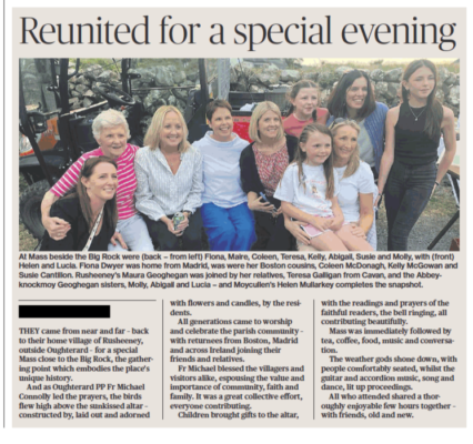 reunited for a special evening June 2023 | The Connacht Tribune 