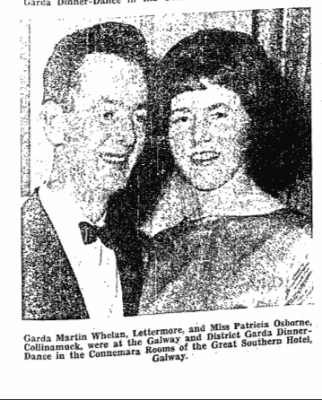 Garda Martin Whelan and Patricia Osborne at the Garda Dinner dance 1965 | Connacht Tribune 