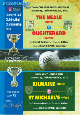Connacht Intermediate Final Programme Oughterard (Galway) v The Neale (Mayo) | Oughterard Heritage Group