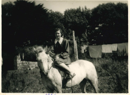 Barbara Welby Taylor with her horse