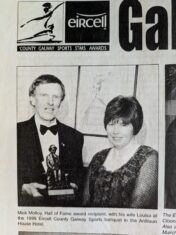 Mick Molloy with Louisa at the Galway Sports Awards 1999