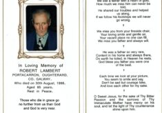 Lambert, Robert (Bob) Portacarron
