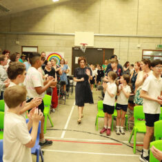 MinisterHildegardeNaughtonvisittoScoilChuimín&CaitríonaOughterard25.06.2026_21 Oughterard Schoolchildren Bring Local Heritage to Life Through New Trail and Podcast Project