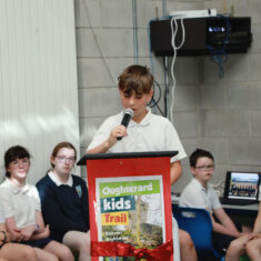 MinisterHildegardeNaughtonvisittoScoilChuimín&CaitríonaOughterard25.06.2026_31 Oughterard Schoolchildren Bring Local Heritage to Life Through New Trail and Podcast Project