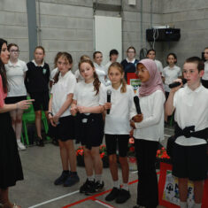 MinisterHildegardeNaughtonvisittoScoilChuimín&CaitríonaOughterard25.06.2026_33 Oughterard Schoolchildren Bring Local Heritage to Life Through New Trail and Podcast Project