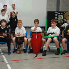 MinisterHildegardeNaughtonvisittoScoilChuimín&CaitríonaOughterard25.06.2026_37 Oughterard Schoolchildren Bring Local Heritage to Life Through New Trail and Podcast Project