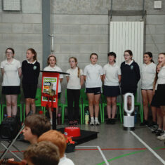 MinisterHildegardeNaughtonvisittoScoilChuimín&CaitríonaOughterard25.06.2026_45 Oughterard Schoolchildren Bring Local Heritage to Life Through New Trail and Podcast Project