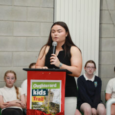 MinisterHildegardeNaughtonvisittoScoilChuimín&CaitríonaOughterard25.06.2026_48 Oughterard Schoolchildren Bring Local Heritage to Life Through New Trail and Podcast Project