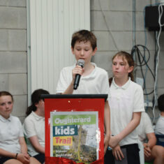 MinisterHildegardeNaughtonvisittoScoilChuimín&CaitríonaOughterard25.06.2026_54 Oughterard Schoolchildren Bring Local Heritage to Life Through New Trail and Podcast Project