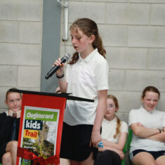 MinisterHildegardeNaughtonvisittoScoilChuimín&CaitríonaOughterard25.06.2026_55 Oughterard Schoolchildren Bring Local Heritage to Life Through New Trail and Podcast Project