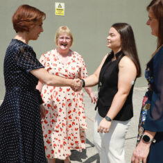 MinisterHildegardeNaughtonvisittoScoilChuimín&CaitríonaOughterard25.06.2026_7 Oughterard Schoolchildren Bring Local Heritage to Life Through New Trail and Podcast Project