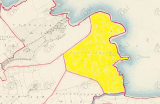 Townland of Annaghkeelaun highlighted in yellow
