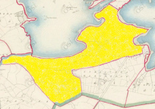 Townland of Ardnasillagh highlighted in yellow