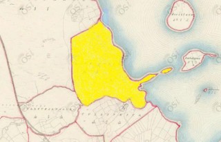 Townland of Barrusheen highlighted in yellow