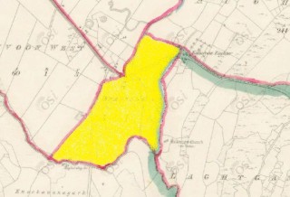 Townland of Bealnalappa highlighted in yellow