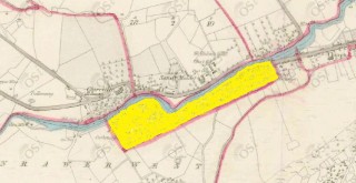 Townland of Canrawer East highlighted in yellow