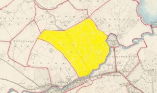 Townland of Carrowmanagh highlighted in yellow