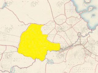 Townland of Claremount highlighted in yellow