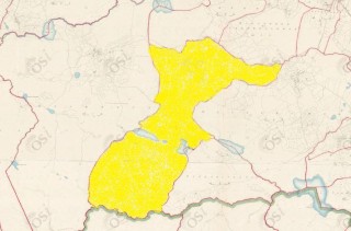 Townland of Clooshgereen highlighted in yellow