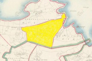 Townland of Curraveha highlighted in yellow