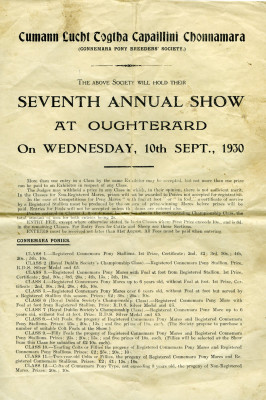 Oughterard Show 1930
