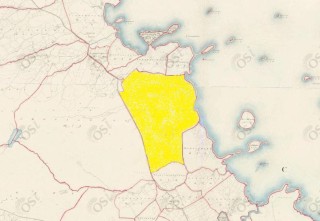 Townland of Derreenmeel highlighted in yellow