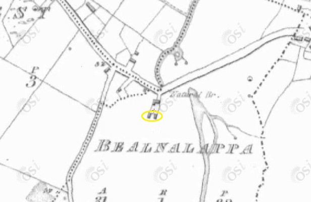 Location of the old forge on the 19th OSI map