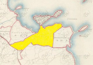 Townland of Gortdrishagh highlighted in yellow