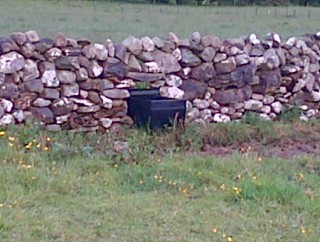 Sheep creep in Maghera being used to house a water trough