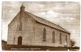 Killannin church, built by Rev.Thomas Ryan PP in 1840 in the townland of Garrynagry. The church is on an old fort known as 