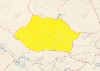 Townland of Lettercraff highlighted in yellow