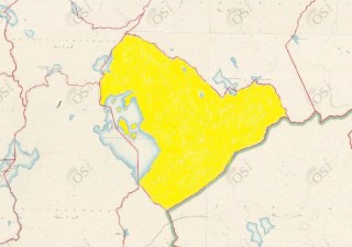 Townland of Lettercraffroe highlighted in yellow