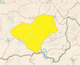 Townland of Magheramore highlighted in yellow
