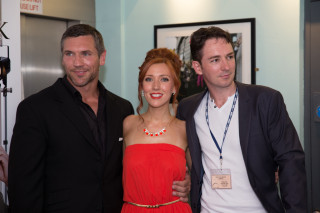 Killeen, Amy-Joyce Hastings and Graham Cantwell at the world premiere of The Callback Queen at the 25th Galway Film Fleadh.