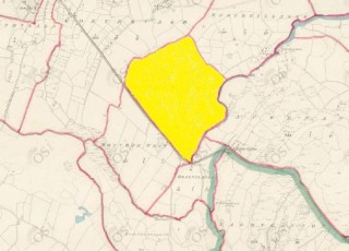 Townland of Moyvoon East highlighted in yellow