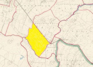 Townland of Moyvoon West highlighted in yellow