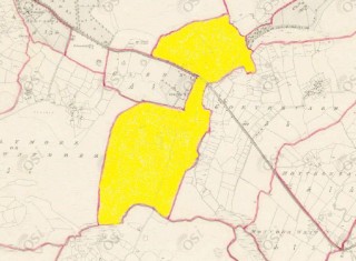 Townland of Rushveala highlighted in yellow