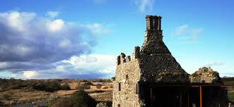 Terryland Castle looking west toward the ferocious O'Flaherties