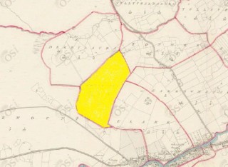 Townland of Tonweeroe highlighted in yellow