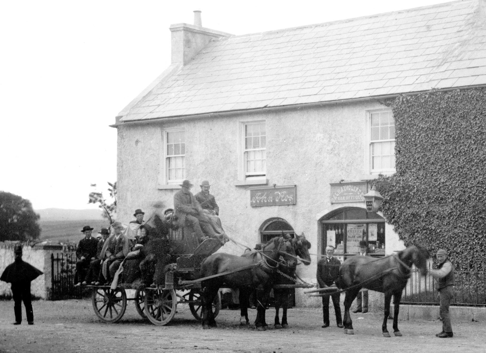 19TH Century Coach Travel - Bianconi- Galway-Oughterard 